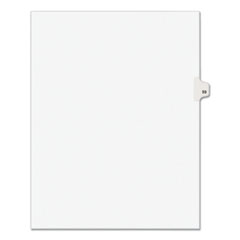 Preprinted Legal Exhibit Side Tab Index Dividers, Avery Style, 10-Tab, 59, 11 x 8.5, White, 25/Pack, (1059)