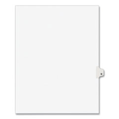 Preprinted Legal Exhibit Side Tab Index Dividers, Avery Style, 26-Tab, Q, 11 x 8.5, White, 25/Pack, (1417)