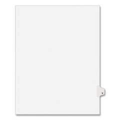 Preprinted Legal Exhibit Side Tab Index Dividers, Avery Style, 26-Tab, V, 11 x 8.5, White, 25/Pack, (1422)