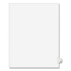 Preprinted Legal Exhibit Side Tab Index Dividers, Avery Style, 26-Tab, Y, 11 x 8.5, White, 25/Pack, (1425)