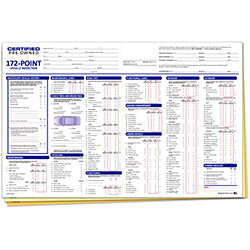 Multi-Point Insp - Certified Pre-Owned - 11" x 17" 100 / PK