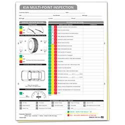 Multi-Point Inspection Form - Kia 250 / PK