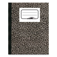 Composition Book, Medium/College Rule, Black Marble Cover, (80) 10 x 7.88 Sheets