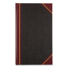 Texthide Record Book, 1-Subject, Medium/College Rule, Black/Burgundy Cover, (500) 14 x 8.5 Sheets