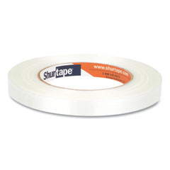 GS 490 Economy Grade Fiberglass Reinforced Strapping Tape, 0.47" x 60.15 yds, White, 72/Carton