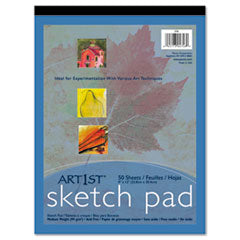 Art1st Sketch Pad, Unruled, 50 White 9 x 12 Sheets