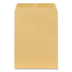 Catalog Envelope, 28 lb Bond Weight Kraft, #10 1/2, Square Flap, Gummed Closure, 9 x 12, Brown Kraft, 100/Box