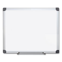 Porcelain Value Dry Erase Board, 48 x 96, White Surface, Silver Aluminum Frame