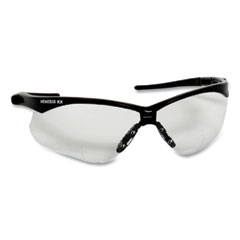 V60 Nemesis Rx Reader Safety Glasses, Black Frame, Clear Lens, +3.0 Diopter Strength, 6/Box