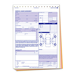 service Loaner Agreement - SLA-252 - 4 Part - Qty. 100 100 / PK