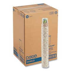 PerfecTouch Paper Hot Cups, 8 oz, Coffee Haze Design, 50/Sleeve, 20 Sleeves/Carton