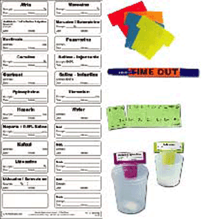 STERILE LABEL KIT INCLUDES 48 LABELS, FLAGS, DUAL-TIP STERILE MARKER, SPECIMEN STRIP, TIME-OUT REMINDER, AND RULER (PERMANENT) 2   1 7/8" X 9/16" WHITE - 50 PER CASE