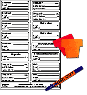 STERILE LABEL KIT INCLUDES 32 LABELS, FLAGS, DUAL-TIP STERILE MARKER, TIME-OUT REMINDER AND RULER (PERMANENT) 2   1 7/8" X 9/16" WHITE - 50 PER CASE