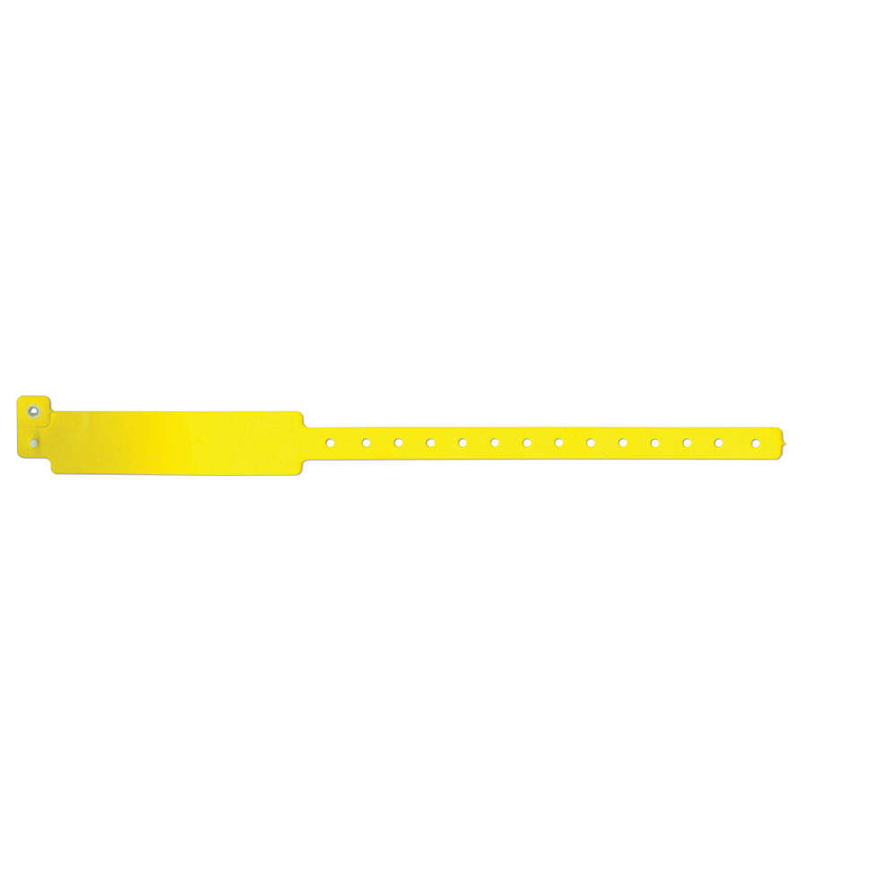 Speedi-Band® Write-On Wristband Vinyl Clasp Closure 1"X12 Adult Yellow - 500 per Box