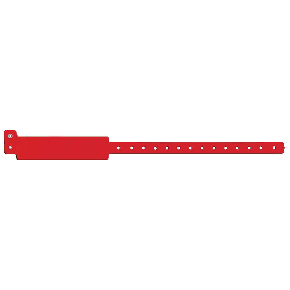 Speedi-Band® Write-On Wristband Vinyl Clasp Closure 1"X12 Adult Red - 500 per Box