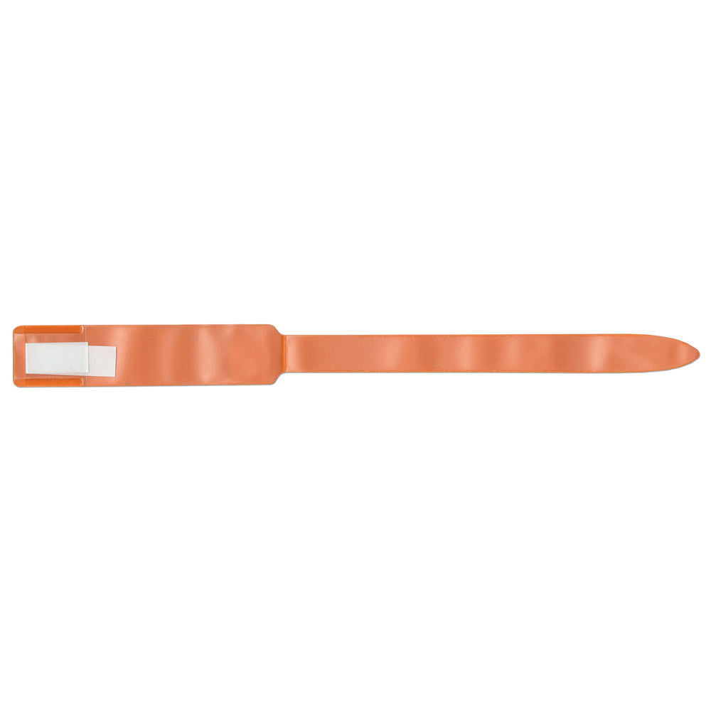 SOFT-LOCK® INSERT WRISTBAND VINYL X11 ADULT/PEDI ORANGE - 250 PER BOX