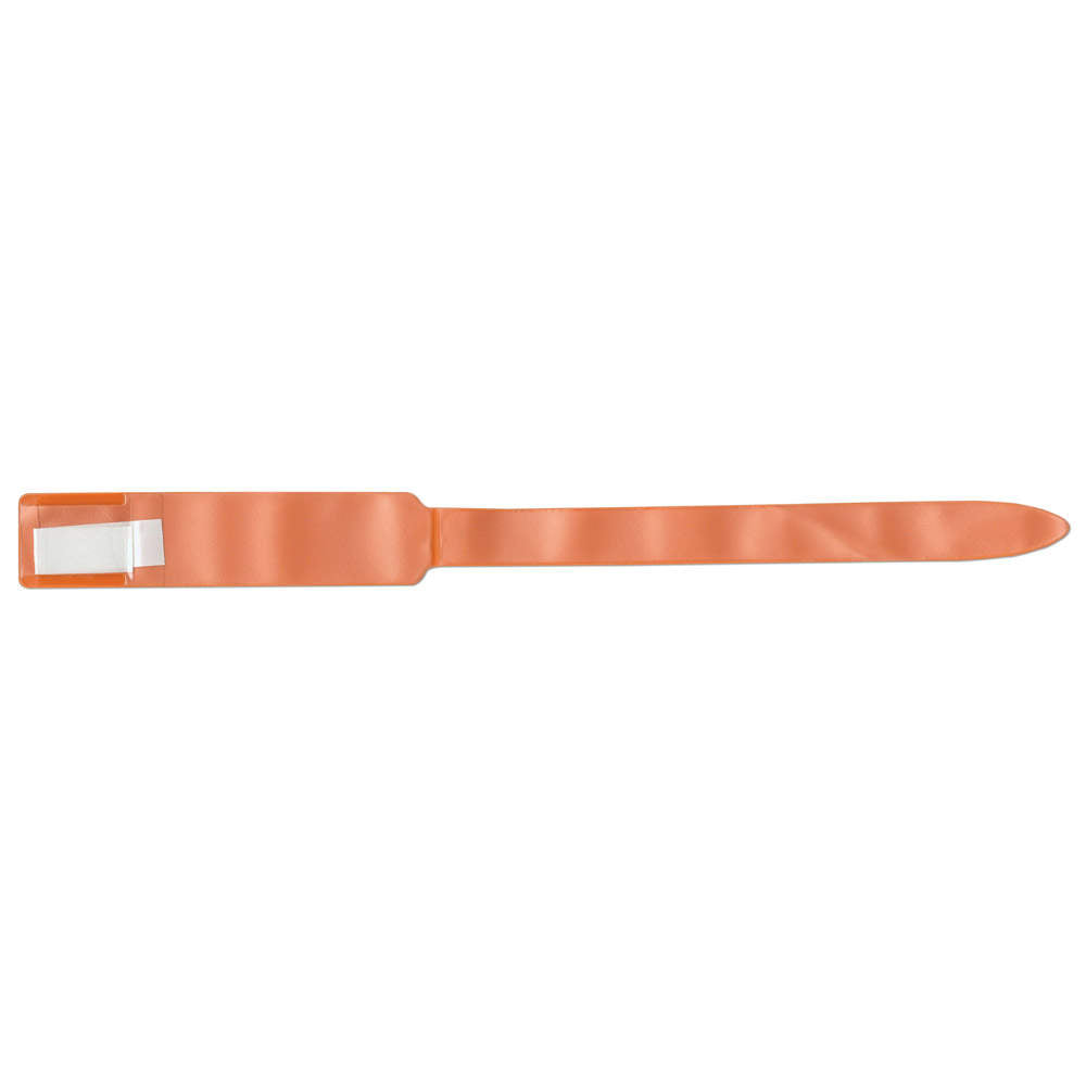 SOFT-LOCK® INSERT WRISTBAND VINYL X11 ADULT/PEDI ORANGE - 250 PER BOX