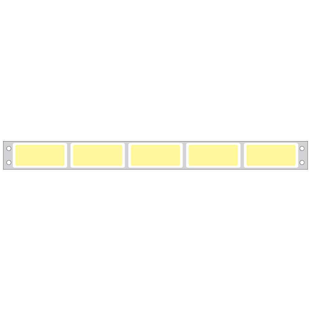 LABEL DOT MATRIX PIGGYBACK PAPER PERMANENT 5   1 3/4" X 3/4" YELLOW 25000 PER BOX