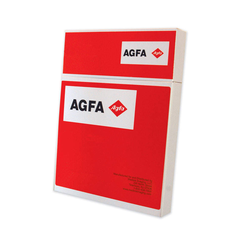 AGFA RADIOMAT™ X-RAY FILM BLUE SENSITIVE FULL SPEED 8" X 10" - 100 PER BOX