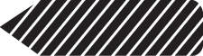 SPEE-D-POINT™ FLAGS & TAGS MINI STRIPED BLACK REMOVABLE 5/16"X1-3/16" 300 PER PACK