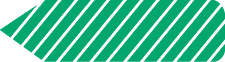 SPEE-D-POINT™ FLAGS & TAGS MINI STRIPED LIGHT GREEN REMOVABLE 5/16"X1-3/16" 300 PER PACK