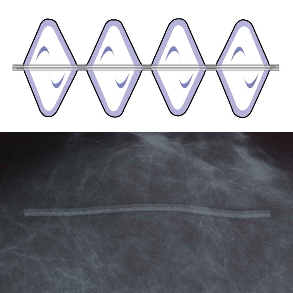 SPEE-D-LINE™ MAMMOGRAPHY SKIN MARKER SCAR RADIOLUCENT NO BURNOUT™ SUPER-STRETCHY 1MM - 120 PER BOX