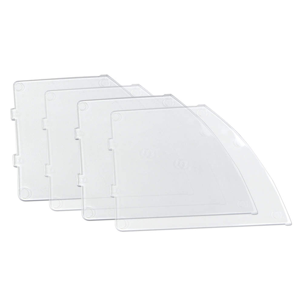 ALERT BANDS® CLASP DISPENSER PLASTIC IN-A-SNAP® TIP OUT BIN DIVIDERS CLEAR - 1 SET