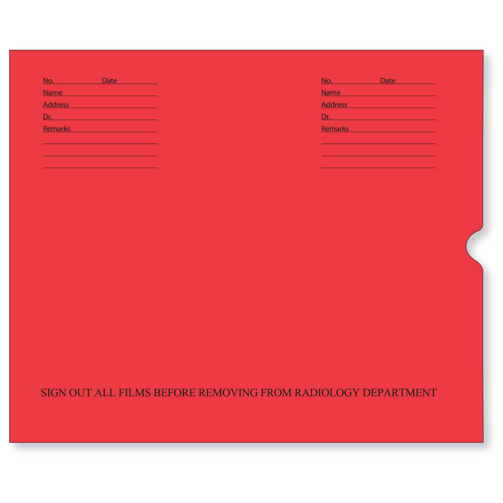 NEGATIVE PRESERVER OPEN END WITH BLACK PRINT 32# REDKRAFT 14-1/2"X17-1/2" - 500 PER CASE