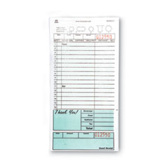 Guest Check Pad, 16 Lines, Two-Part Carbonless, 4.2 x 8.25, 50 Forms/Pad, 50 Pads/Carton