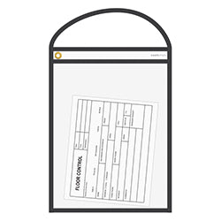 WorkTicket Holder - Black - Clear Front & Back - 10" x 13" 10 / PK