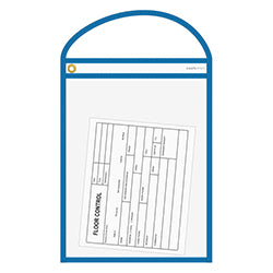 WorkTicket Holder - Blue- Clear Front & Back - 9 x 12 - Qty. 10 10 / PK