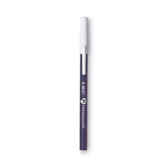 PrevaGuard Round Stic Pen, Stick, Medium 1 mm, Blue Ink, Blue Barrel, 8/Pack