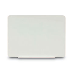 Magnetic Glass Dry Erase Board, 60 x 48, Opaque White Surface