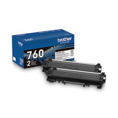 TN7602PK High-Yield Toner, 3,000 Page-Yield, Black, 2/Pack