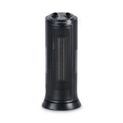 Mini Tower Ceramic Heater, 1,500 W, 7.37 x 7.37 x 17.37, Black