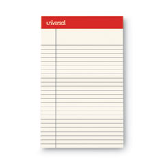 Colored Perforated Ruled Writing Pads, Narrow Rule, 50 Ivory 5 x 8 Sheets, Dozen