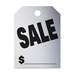 Hang Tags - Sale - Large Silver - Qty. 50 50 / PK