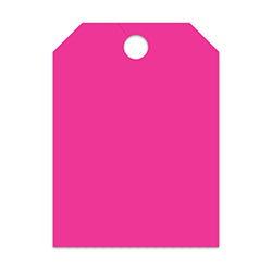 Hang Tags - Blank - Large, Pink 50 / PK