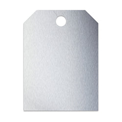 Hang Tags - Blank - Large Silver - Qty. 50 50 / PK