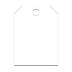 Hang Tags - Blank - Large, White 50 / PK