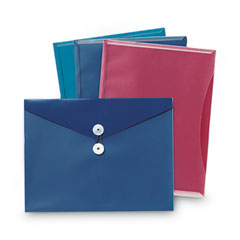 Poly Envelopes, Letter Size, Assorted Colors, 4/Pack