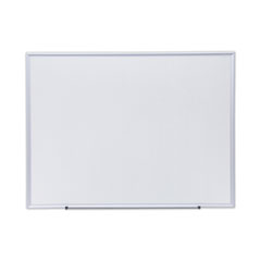 Deluxe Melamine Dry Erase Board, 48 x 36, Melamine White Surface, Silver Aluminum Frame