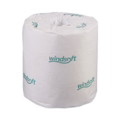 Bath Tissue, Septic Safe, Individually Wrapped Rolls, 2-Ply, White, 500 Sheets/Roll, 96 Rolls/Carton