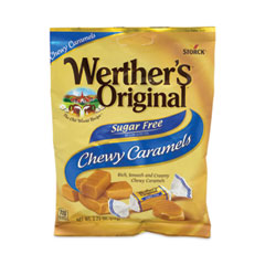 Sugar Free Chewy Caramel Candy, 2.75 oz Bag, 3/Pack, Ships in 1-3 Business Days