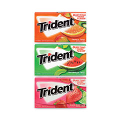 Sugar-Free Gum, Fruit Variety, 14 Pieces/Pack, 20 Packs/Carton, Ships in 1-3 Business Days