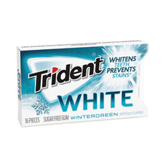 Sugar-Free Gum, White Wintergreen, 16 Pieces/Pack, 9 Packs/Carton, Ships in 1-3 Business Days