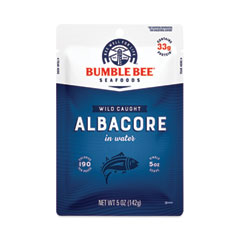 Premium Albacore Tuna Pouches, 5 oz Pouch, 4/Carton, Ships in 1-3 Business Days
