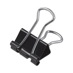 Binder Clip Zip-Seal Bag Value Pack, Small, Black/Silver, 144/Pack