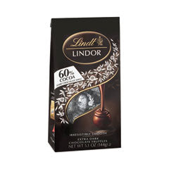Lindor Extra Dark Chocolate Truffles, 5.1 oz Bag, 3 Bags/Pack, Ships in 1-3 Business Days