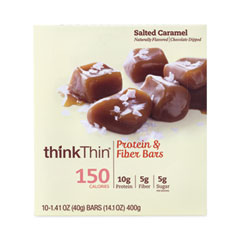 High Protein Bars, Salted Caramel, 1.41 oz Bar, 10 Bars/Carton, Ships in 1-3 Business Days